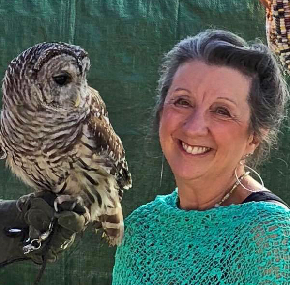 photo of storyteller Karen Pillsworth at Forsyth Nature Festival